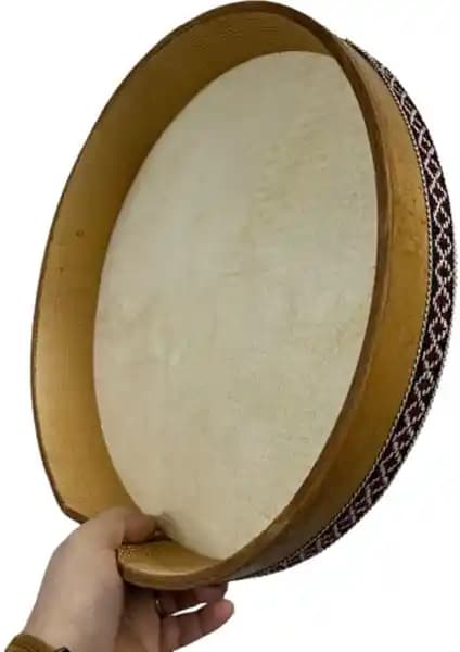 Bade Müzik Bendir 38 cm Geleneksel Türk Müziği ve Performans İçin Uygun Enstrüman