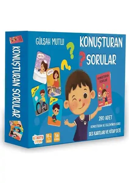 Bi Kutu Oyun Konuşturan Sorular Ses Kartları ve Kitap Seti ile Çocukların Dil Gelişimini Destekleyin