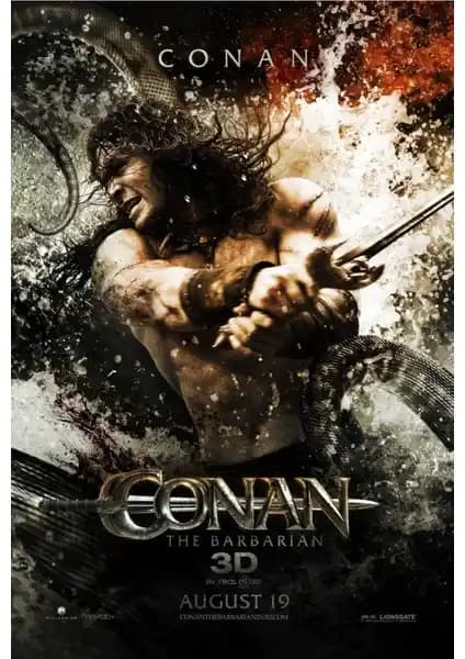 Conan The Barbarian 2011 Poster 70x100 cm PVC Folyo Yüksek Kalite Dekoratif Afiş