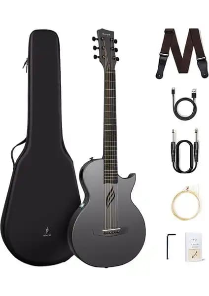 Enya NOVA GO SP1 BK: Seyahat İçin Tasarlanmış Hafif ve Dayanıklı Elektro Akustik Gitar