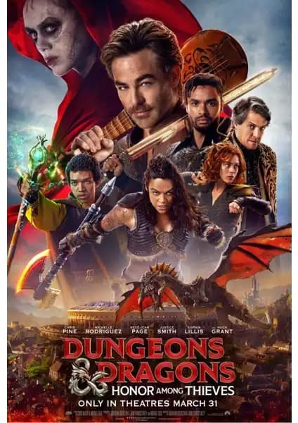 Fidelyo Tasarım Dungeons & Dragons Honor Among Thieves Poster ile Şık ve Dayanıklı Duvar Dekoru