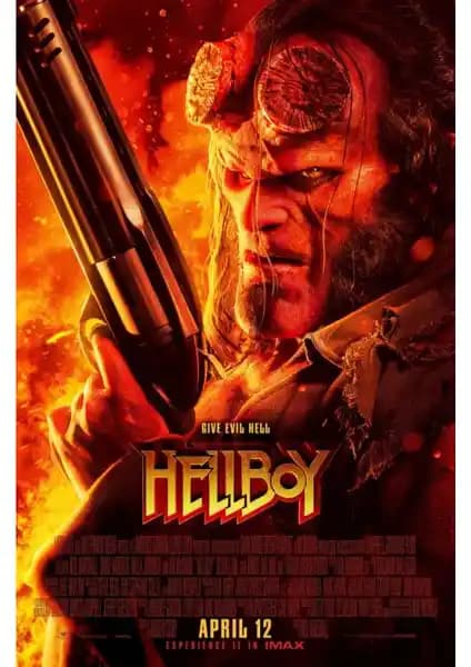 Fidelyo Tasarım Hellboy 2019 Folyo Poster: Estetik, Dayanıklı ve Yüksek Kaliteli Dekoratif Sanat Eseri
