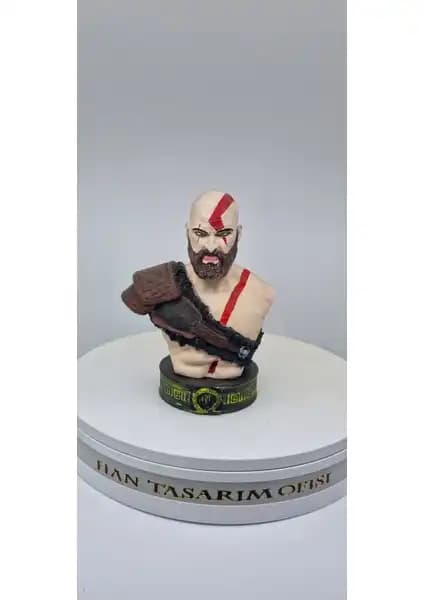 Hanart Kratos 15 cm Büst: Modern ve Klasik Tarzların Uyumunu Yansıtan Sanat Eseri