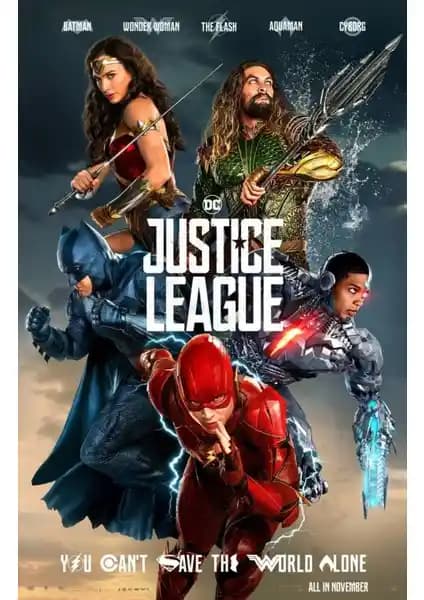 Justice League (2017) Posterleri ile Evinizi Modern ve Sanatsal Bir Şekilde Dekore Edin