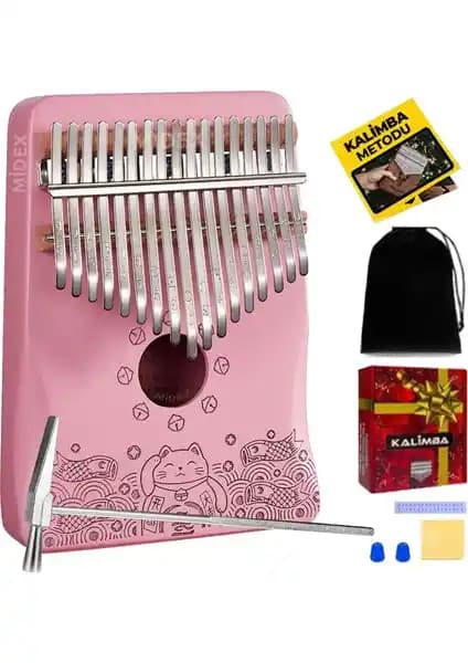 Midex KLX-350 Pembe Kalimba: Estetik ve Kullanım Kolaylığıyla Mükemmel Bir Müzik Enstrümanı