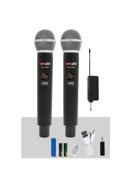 Midex Lastvoice SXC-1099E Şarjlı Çiftli El Telsiz Mikrofonu Profesyonel Kablosuz Ses Çözümü