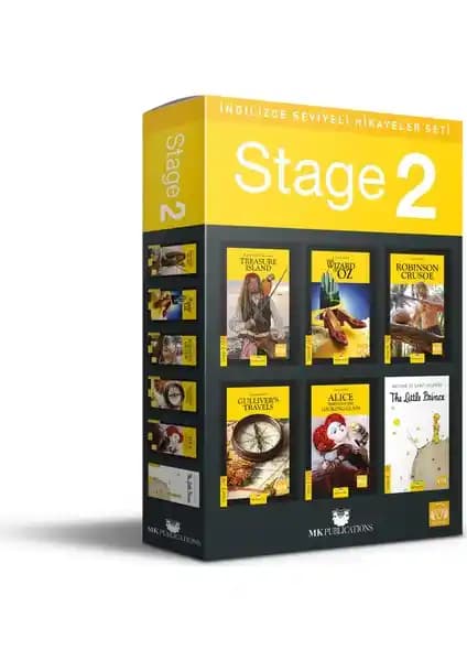 MK Publications İngilizce Hikaye Seti Stage 2 Öğrenme ve Eğlence İçin Gelişmiş Eğitim Aracı