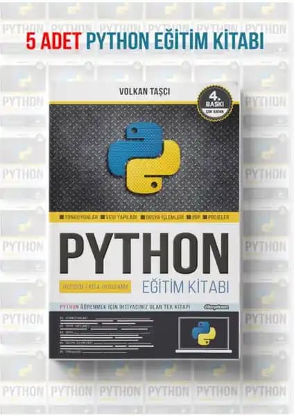 Python Eğitim Kitabı Dikeyeksen Yayın Dağıtım ile Öğrenciler ve Profesyoneller İçin Kapsamlı Rehber