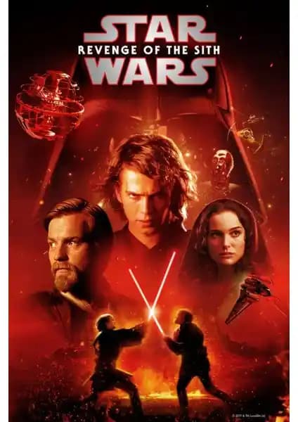 Star Wars Episode III Revenge of the Sith Poster - Yüksek Kalite Dekoratif Duvar Posteri