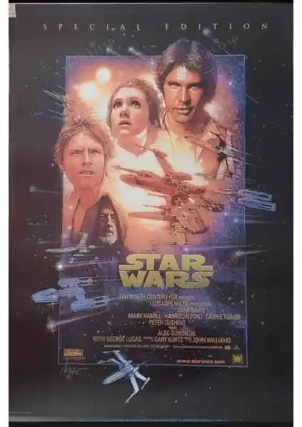 Star Wars Filminin Afişi: Koleksiyon ve Dekorasyon İçin Yüksek Kaliteli Sanat Eseri