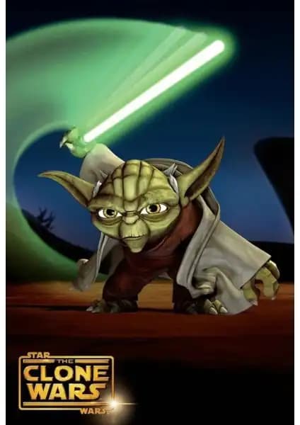 Star Wars The Clone Wars Temalı Posterle Evinize Sanatsal Dokunuşlar ve Uzun Ömürlü Dekorasyon