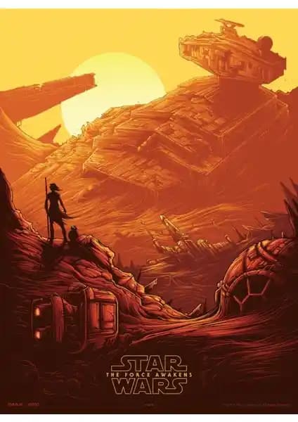 Star Wars The Force Awakens 2015 Afişi 70x100 cm yüksek kaliteli dekoratif poster