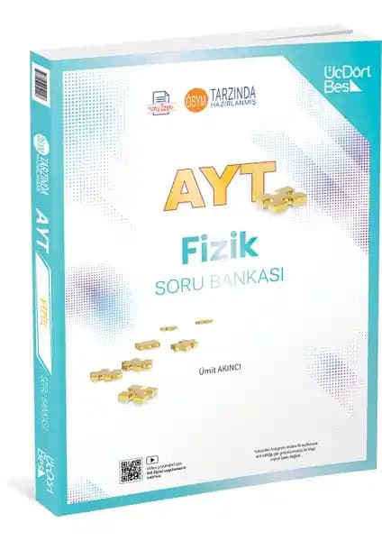 ÜçDörtBeş Yayınları AYT Fizik Soru Bankası: Sınava Hazırlık İçin Kapsamlı ve Etkileşimli Kaynak