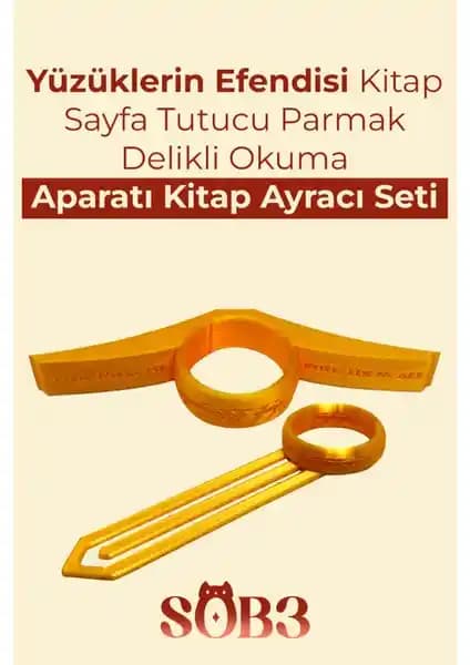 Yüzüklerin Efendisi Temalı Kitap Sayfa Tutucu ve Okuma Aparatı: Estetik ve Fonksiyonellik