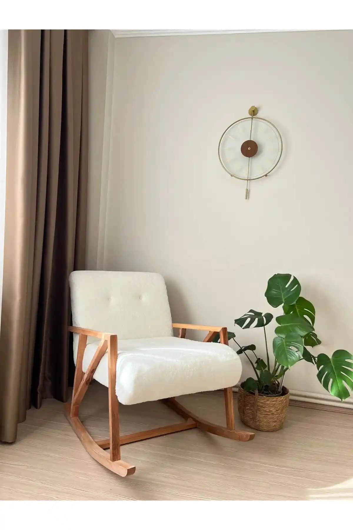 Ars Dream Sallanan Ahşap Berjer: Modern ve Konforlu Oturma Çözümü 78 karakter