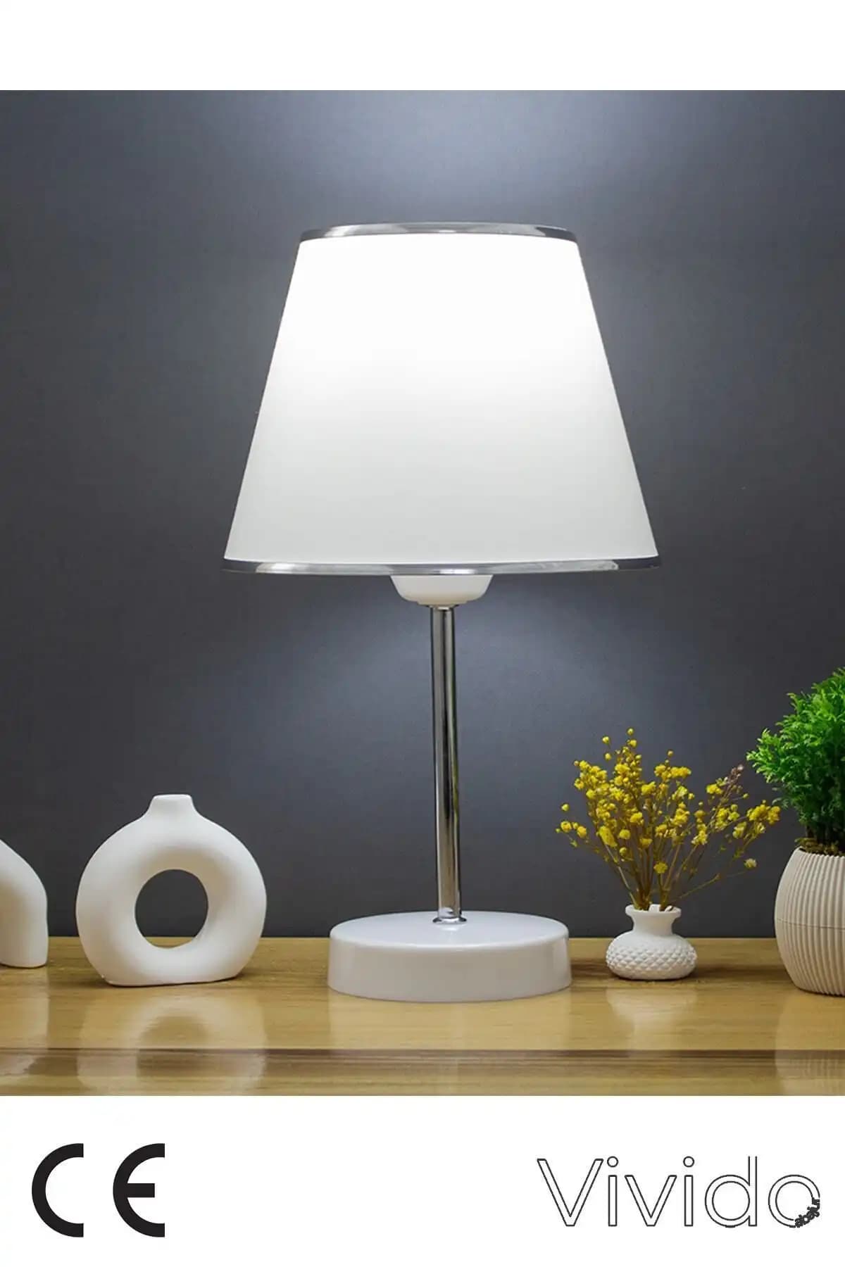 Burenze Modern LED Abajur ve Vivido Beyaz Krom Abajur Karşılaştırması 2