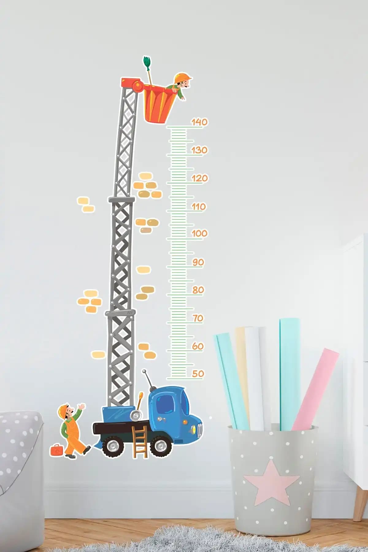 Çocuk Odası İçin Duvar Stickerleri Karşılaştırması: Yollar Araçlar ve Boy Ölçer 2