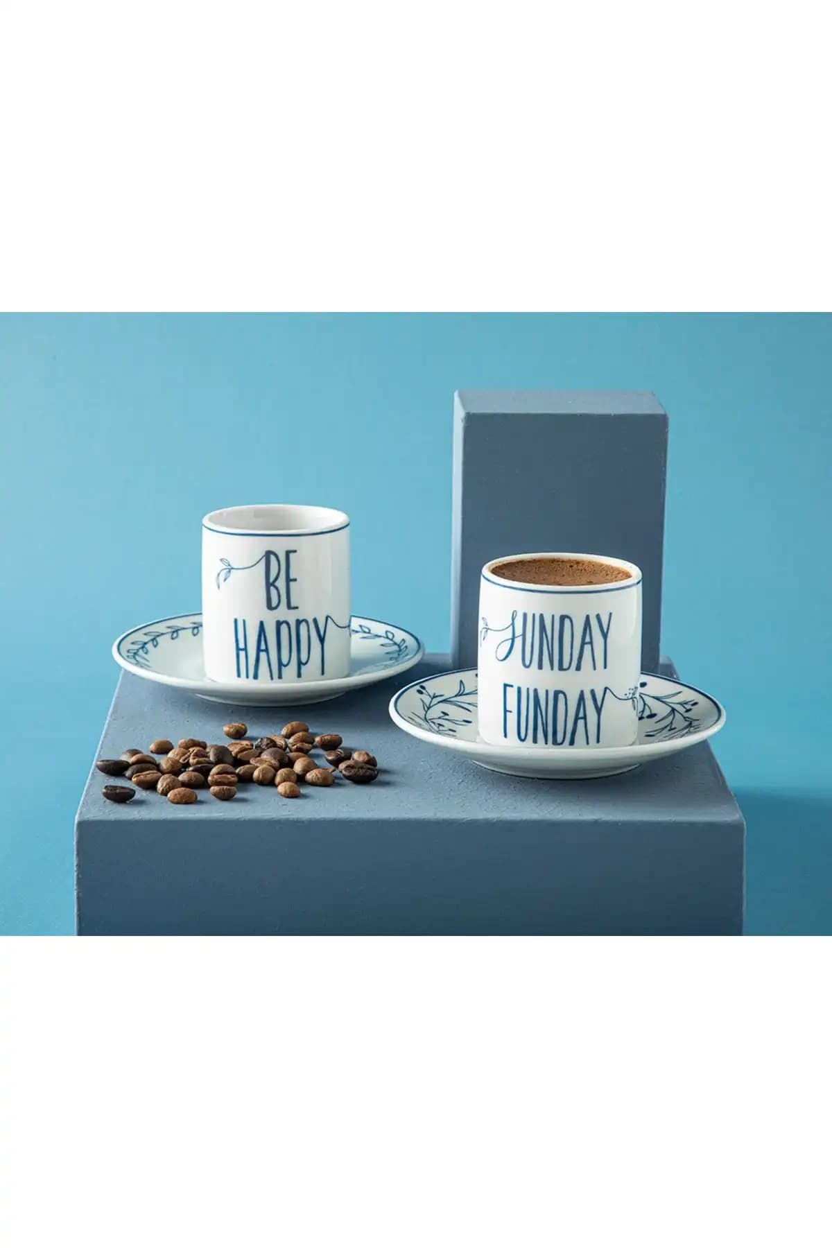 English Home Happy Sunday Porselen 4 Parça 2 Kişilik Kahve Fincan Takımı İnceleme ve Özellikleri