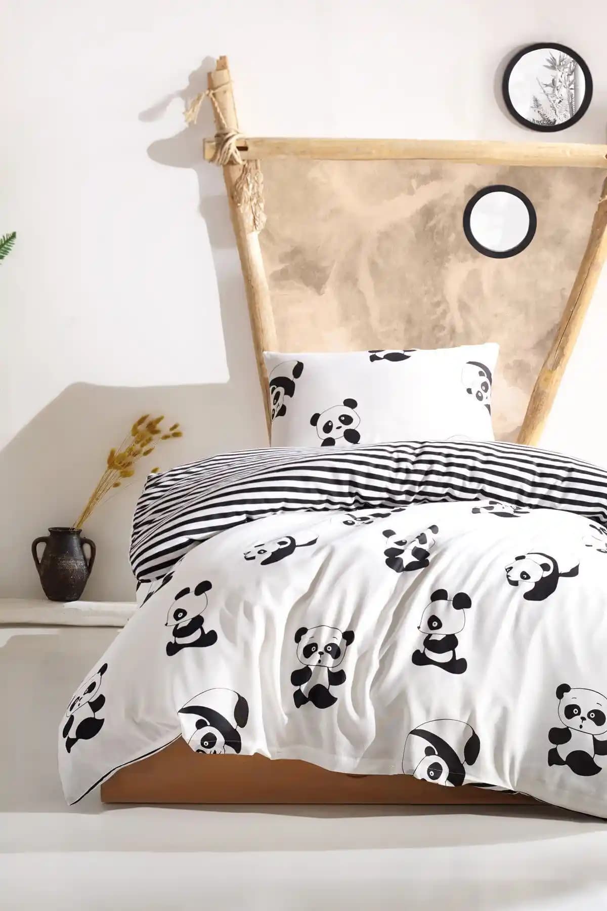 Eponj Home Tek Kişilik Pamuk Polyester Nevresim Takımı Modern ve Dayanıklı Tasarım