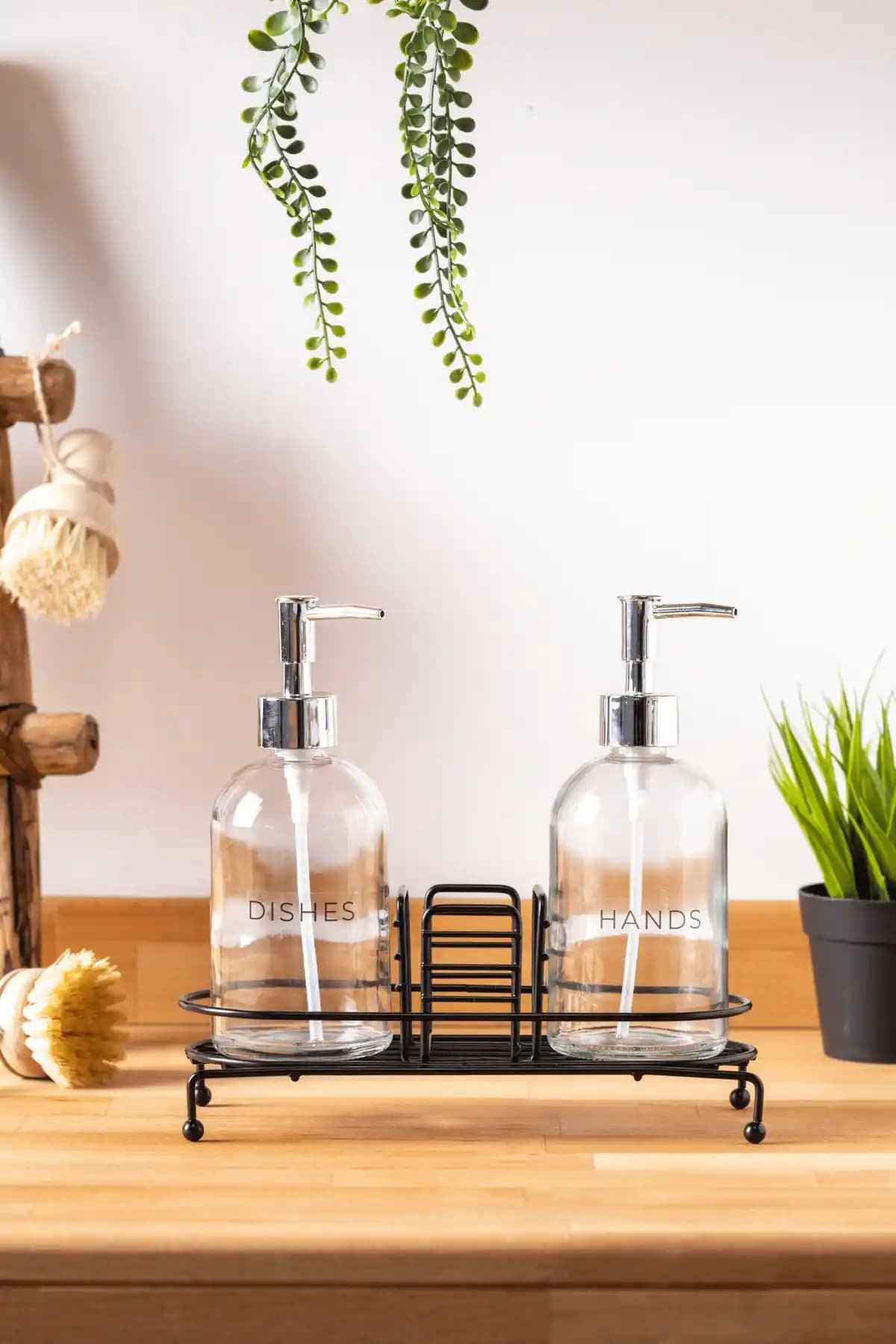 FH Finehome Nova 2'li Siyah Cam Sabunluk Modern Tasarım ve Kullanım Kolaylığıyla