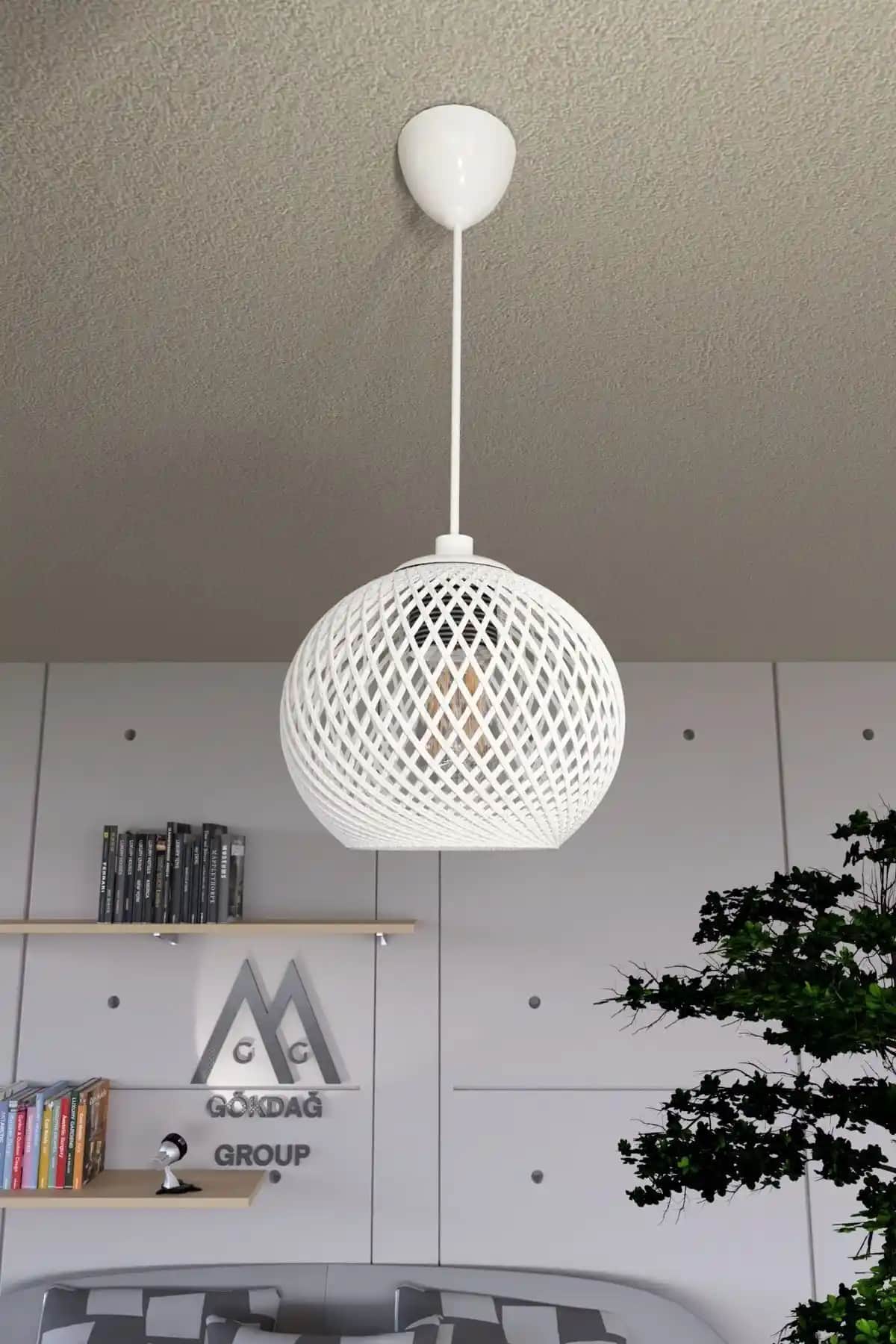 Gökdağ Group G G Balle Beyaz Sarkıt Top Avize: Modern ve Doğal Tasarımlı Aydınlatma Çözümü