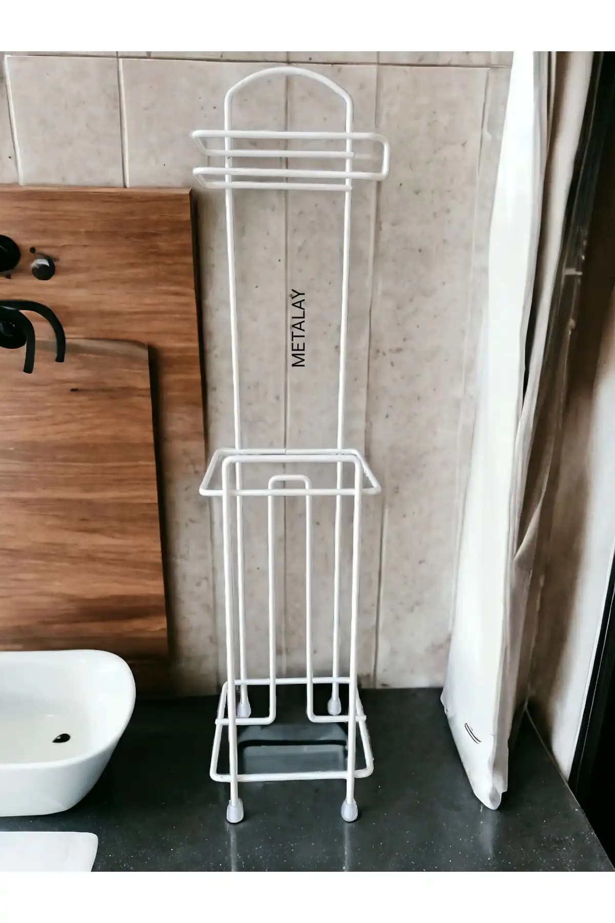 Metalay Tuvalet Kağıtlık Ayaklı Wclik modern ve dayanıklı banyo aksesuarı