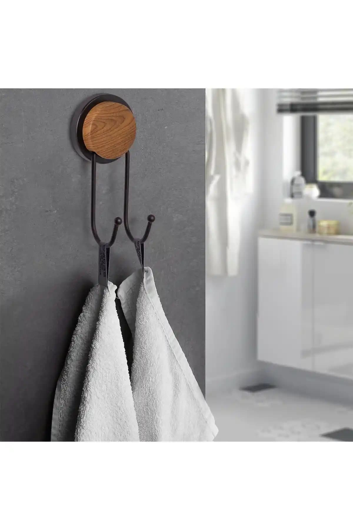 Okyanus Home Ahşap Desenli Magic Fix Siyah İkili Askı Ürünü Hakkında Detaylar