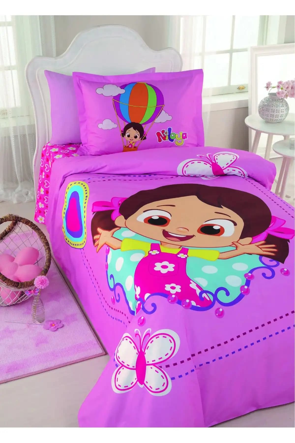 2025'te Çocuk Odalarına Neşe Getiren Özdilek Niloya Kelebek Nevresim Takımı