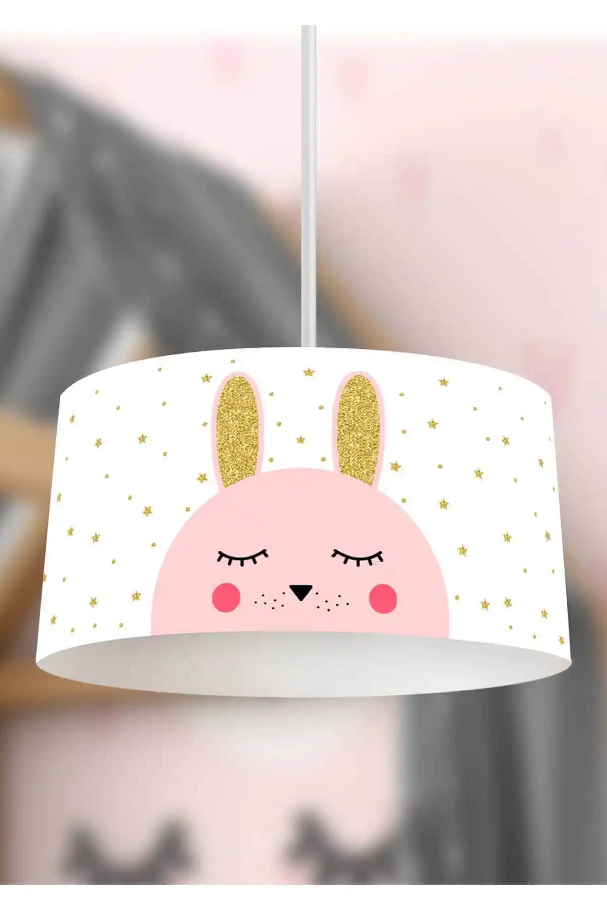 Rivaİstanbul Gold Tavşan Çocuk Odası Sarkıt Avize ile Dekorasyonunuza Şıklık Katın