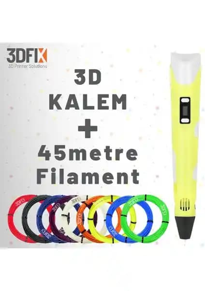 3DFIX 3D Kalem ile Yaratıcılığınızı Geliştirin ve Çok Renkli Tasarımlar Yapın