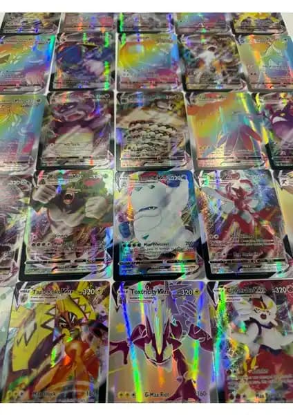 Abetto Market Pokémon Vmax Yeni Seri Oyun Kartları - Dayanıklı ve Parlak Koleksiyon Parçası