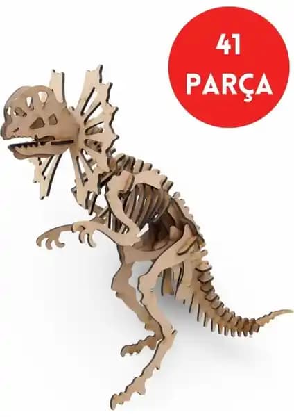 Algwood 41 Parça Ceratopsier Dinozor Ahşap Maketi ile Eğlenceli ve Eğitici Keşif Deneyimi