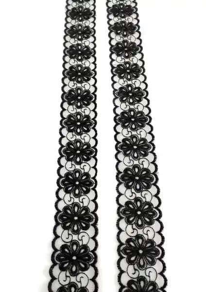 Altay Aksesuar Çiçek Desenli Polyester Güpür Dantel: Zarif ve Dayanıklı Dekoratif Malzeme