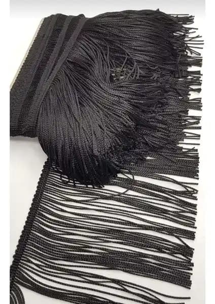 Altay Aksesuar Siyah Düz Püskül Saçak 15 cm ile Şıklığınızı Tamamlayın