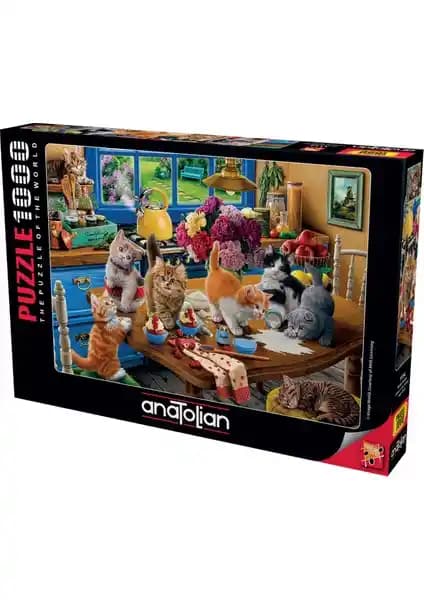 Anadolu Markası 1000 Parçalık Kedi Temalı Puzzle - Zihinsel Gelişim ve Eğlence İçin Uygun