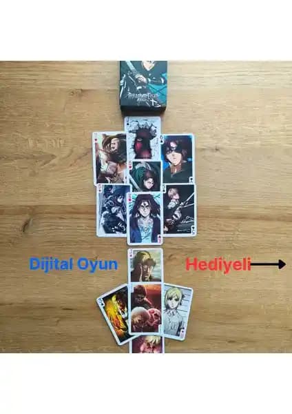 Attack on Titan Temalı Anime Kart Destesi: Koleksiyon ve Oyun Deneyimini Yükselten Tasarım