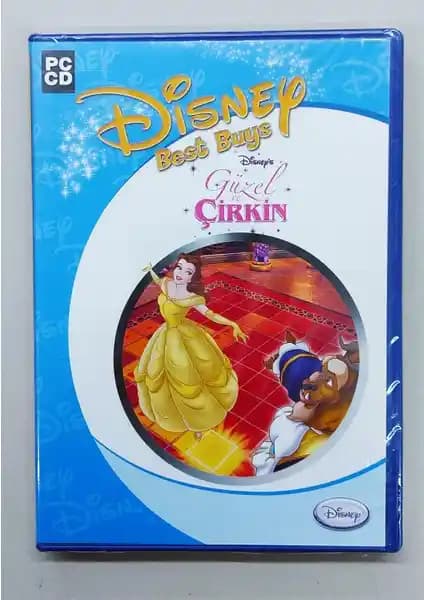 Disney'in Güzel ve Çirkin PC Oyunu Orijinal Kutusu ve Nostaljik Koleksiyon Parçası
