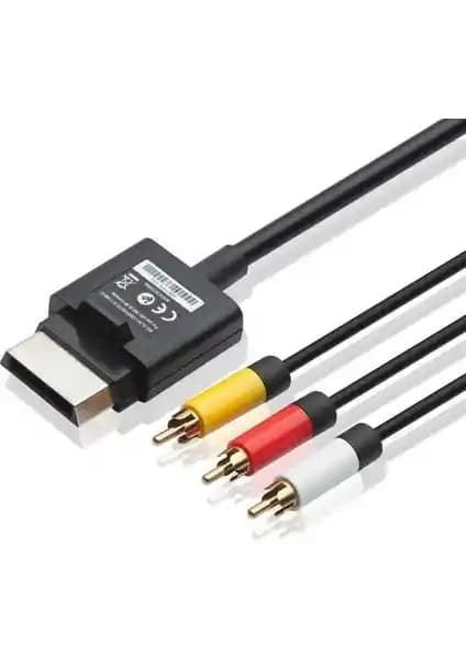 Feza Xbox 360 Yüksek Kaliteli 1.8m Ses ve Video AV RCA Kompozit Kablo