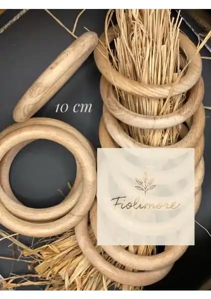 FioliMore 10 cm Ahşap Halkalar: Çok Yönlü Kullanım ve Yaratıcılığı Destekleyen Doğal Malzeme