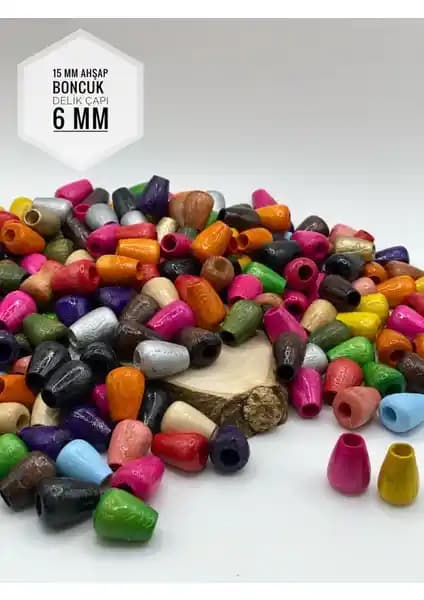 FioliMore 15 mm Damla Oval Ahşap Boncuk Takı Tasarımında Yenilikçi Malzeme