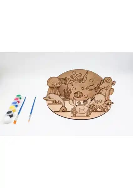 İcons Ahşap Boyama Seti: Çocuklar İçin Yaratıcı ve Eğitici Sanat Atölyesi