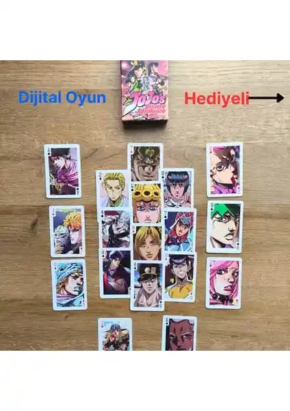 Jojo's Bizarre Temalı Anime İskambil ve Poker Kart Destesi Koleksiyon ve Oyun Deneyimi