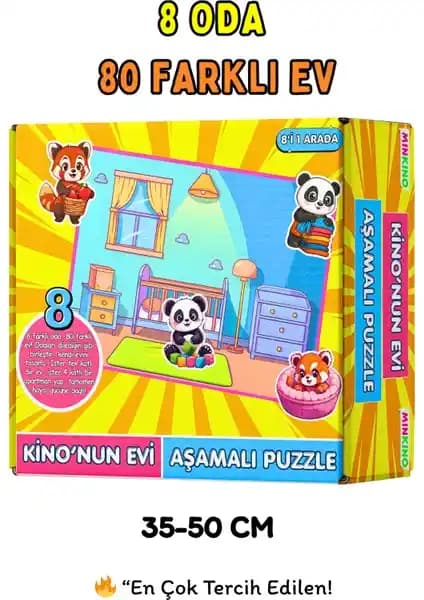 Kino’nun Evi Aşamalı Puzzle Seti Çocukların Hayal Gücünü ve Becerilerini Geliştirir