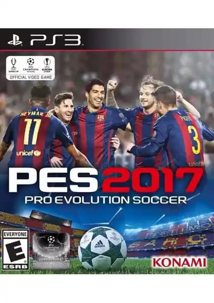 Konami PES 2017 Türkçe PS3 Oyunu Gelişmiş Grafik ve Gerçekçi Oynanış Özellikleriyle