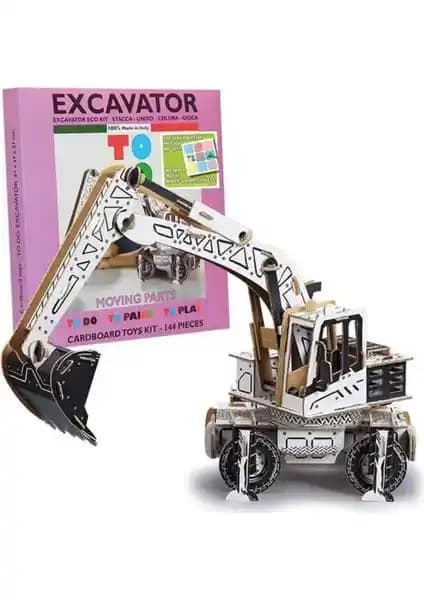 Medu Shop Todo Excavator 3D Boyanabilir Maket EX6019 ile Yaratıcılığı ve El Becerilerini Geliştirin