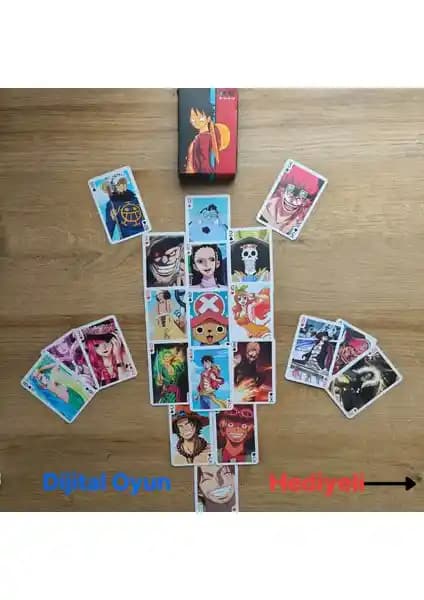 One Piece Temalı Anime İskambil ve Poker Kart Destesi Yüksek Kalite ve Dayanıklılık