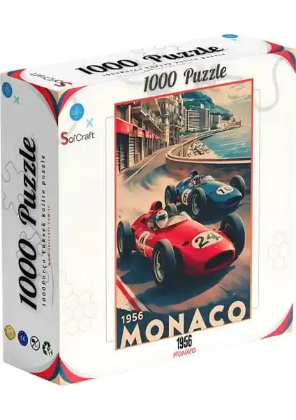 Soi Craft 1000 Parça Monaco 1956 Puzzle Sanat ve Zekanın Birleştiği Koleksiyon Ürünü