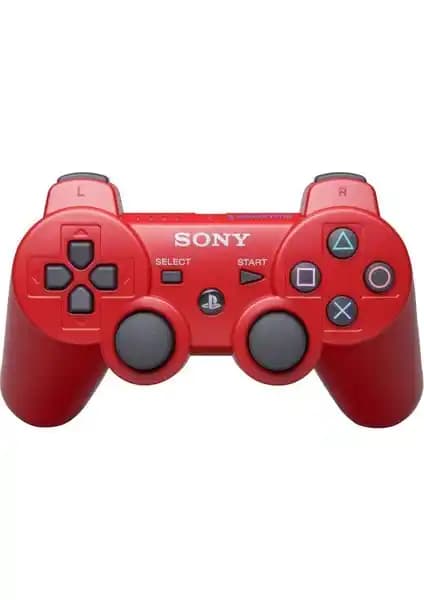 Sony DualShock 3 Kablosuz Oyun Kolu Kırmızı - Ergonomik Tasarım ve Yüksek Performans