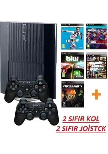 Sony PS3 Süper Slim Kasa 500 GB Yüksek Performanslı ve Garantili Oyun Konsolu