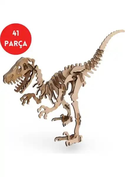 Velociraptor Ahşap Maketi ile Tarih Öncesine Yolculuk ve Eğitici Deneyim